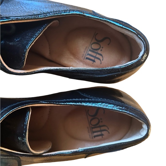 Sofft Patience Black Patent Pumps Sofft Patent Leather Shoes Size 7.5M - Picture 7 of 10